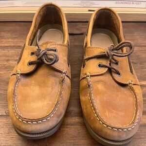 G.H.Bass Women’s Hampton Leather Boaters Moccasin Sz 10.5 NWOT